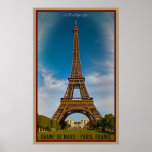 Eiffel Tower and Champ de Mars Posters
