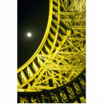 Eiffel tower and moon, Paris, France Cut Outs