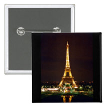 Eiffel Tower at Night - Colour Buttons