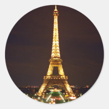 Eiffel Tower at Night Sticker