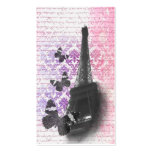 Eiffel tower & butterflies business card