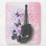 Eiffel tower & butterflies mousepads