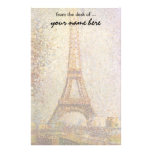 Eiffel Tower by Seurat, Vintage Pointillism Art Stationery