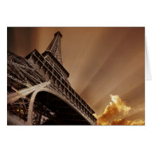 Eiffel tower card