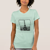 Eiffel Tower In Paris Striped Vintage Shirt