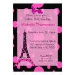 Eiffel Tower Paris  Birthday Invitations