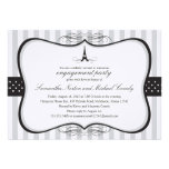Eiffel Tower Paris Bridal Shower invitations