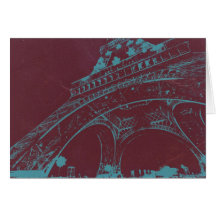 Eiffel Tower Paris Card