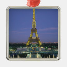 Eiffel Tower, Paris, France 2 Christmas Tree Ornament