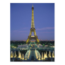 Eiffel Tower, Paris, France 2 Postcard