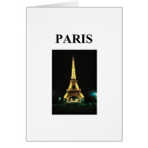 eiffel tower paris france greeting cards