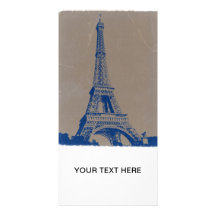 Eiffel Tower Paris Personalised Photo Card