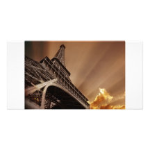 Eiffel tower photo card