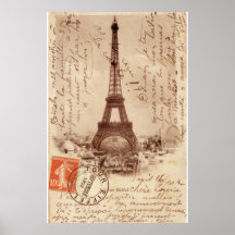 Eiffel Tower: Punctual in Paris! Posters