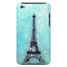 Eiffel Tower Turquoise iPod Touch Covers