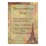 Eiffel Tower Vintage Style Invitation Card