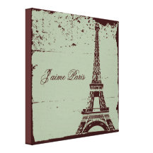Eiffel Tower Wrapped Canvas Art Gallery Wrapped Canvas