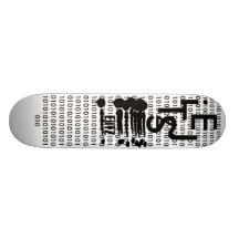 EjiTZ abstracted, E, J, i, T, S, Z, 10101010101... Skateboard Decks