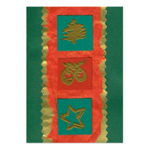 ekos green Merry Christmas Gift Tag Business Cards