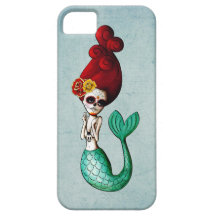 El Dia de Muertos Mermaid iPhone 5 Covers