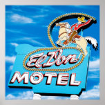 El Don Motel Day Version on Route 66 Poster