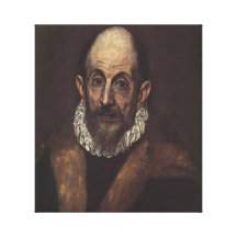El Greco Self Portrait Canvas Prints