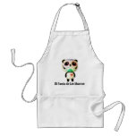 El Panda de Los Muertos Aprons