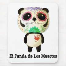 El Panda de Los Muertos Mouse Pads