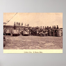 El Reno Oklahoma Cotton Gin Poster