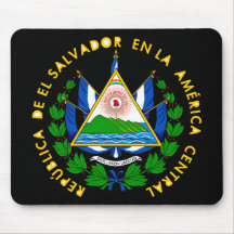 el salvador emblem mouse mat