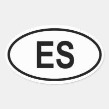 El Salvador "ES" Sticker