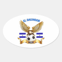 El Salvador Football Designs Sticker
