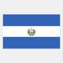 El Salvador/Salvadoran Flag Sticker