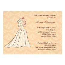Elaborate Elegance Bridal Shower Invitation