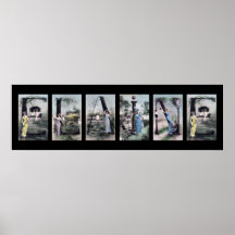 ELAINE Vintage Alphabet Letter Name Art Print