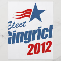 Elect Gingrich 2012 Full Color Flyer
