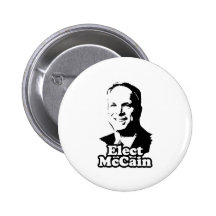 ELECT MCCAIN PINBACK BUTTON