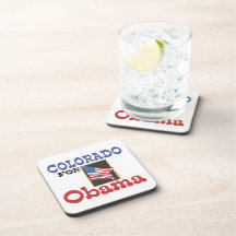 Election Colorado for Obama Coasters