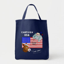 Election Day Campaign USA Canvas Bag