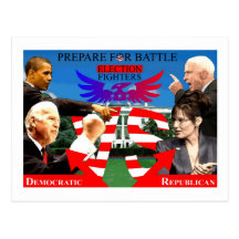 Election Fighters! Postcards