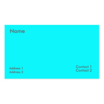 electric blue business card