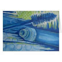 Electric Blue Mascara Card