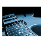 Electric Guitar Close Up - Blue Post Card
