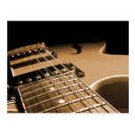 Electric Guitar Close Up - Spicy Orange Postcards