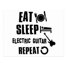 Electric Guitar designs Postcard