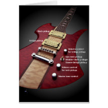 electric guitar layout wenskaarten
