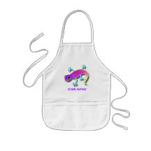 Electric Lizard Paint Smock! Apron