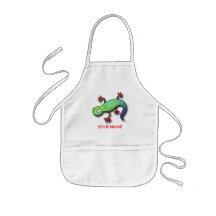 Electric Lizard Paint Smock! Aprons
