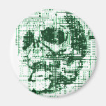 Electric Skull Refrigerator Magnet