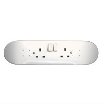 Electric socket from the UK Custom Skate Board